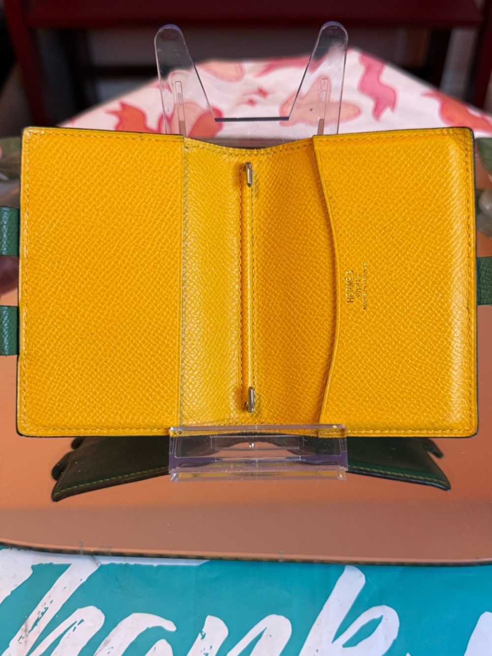 Hermes Leather Bifold Card holder